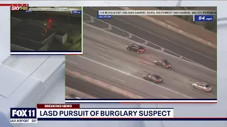 Officers in pursuit of suspect near El Monte