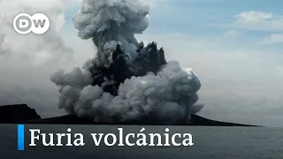 Tonga, incomunicada tras erupciones volcánicas
