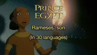 The Prince of Egypt - Rameses' son (One Line Multilanguage)
