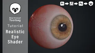 How to create Realistic Eye Shader in Marmoset Toolbag 4.