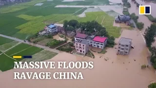 Floods triggered by torrential rains ravage parts of China