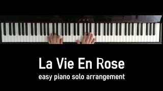 La Vie En Rose - easy piano solo arrangement #pianosolo #sheetmusic #jazz