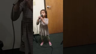 4 Year Old *Zoey* Absolutely Kills Moana "How Far I'll Go"