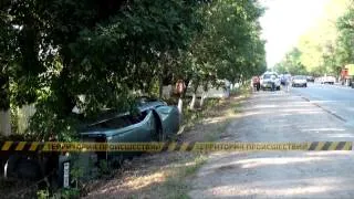 В ДТП на «Красном поле» перевернулись 2 автомобиля. Чудом не пострадали пассажиры рейсового такси.