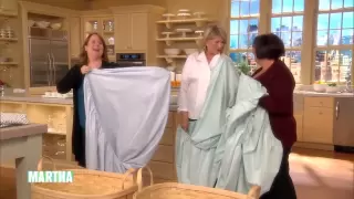 How to Fold a Fitted Sheet⎢Martha Stewart's Best Folding Hacks