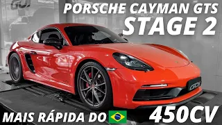 718 Cayman GTS stg 2 mais rápida do Brasil