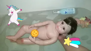 Купаю реборна Алису/Вечер с реборном🍼Reborn baby bathing