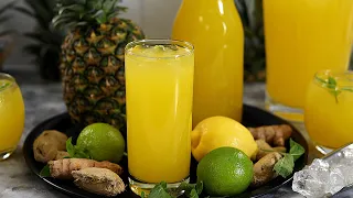 Healthy and Refreshing Pineapple and Ginger Drink - Pineapple Ginger Juice