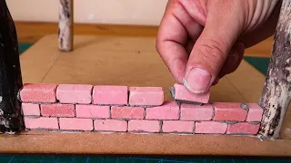 Building Dream Mini House model with bricks | Out of the sea woods Project