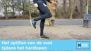 Hardlooptechniek - Optillen van de voet tijdens het hardlopen