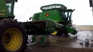 Washing the John Deere Combines and Post Harvest Cleaning
