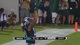 What's up today -  Cam Newton throws first TD to Kelvin Benjamin!