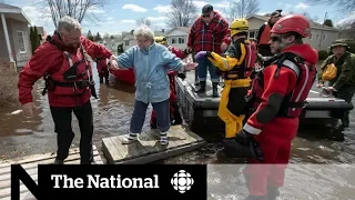 Floodwaters continue to cause damage in Ontario and Quebec