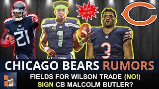 Bears Rumors Today: Sign Malcolm Butler? Justin Fields For Russell Wilson Trade? Alan Williams Buzz