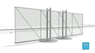Hi-Motions: Cantilever sliding gates post mounted, double post