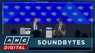 WATCH: Marcos talks foreign relations, South China Sea, political run in dialogue with WEF President