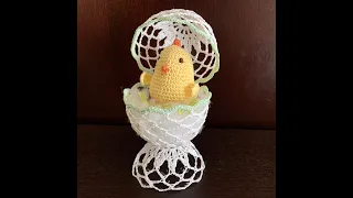 How to Crochet an Easter Egg with a Hatched Chick
