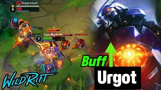Wild rift new broken buff Urgot- Urgot vs sion baron lane season 12
