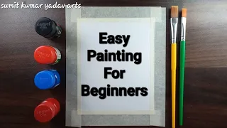 Easy painting for beginners step by step very simple watercolor painting #sumitkumaryadavarts