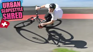 FULL SPEED URBAN MTB SLOPESTYLE RIDING!