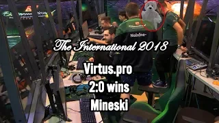 Virtus.pro wins 2:0 Mineski in Play-off LB R2 🏆 The International 2018 Winning moment @CyberWins