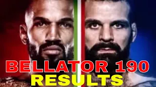 BELLATOR 190 CARVALHO VS SAKARA RESULTS  ***SPOILER***