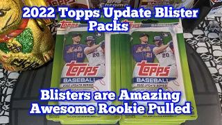 2022 Topps Update Baseball Blister Packs Blisters are Amazing Awesome Blue Rookie Pulled!