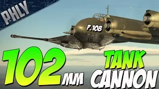 Italy's FLYING TANK - 102mm P.108A Serie 2 (War Thunder Italian Planes Gameplay)