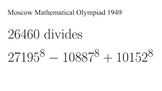 NO CALCULATORS !! | Moscow Mathematical Olympiad 1949