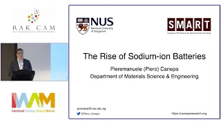 Pieremanuele Canepa presents The Rise of Sodium-ion Batteries at IWAM 2023