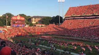 The Tigers Running Down the Hill v Auburn #Clemson