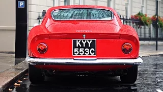 Ferrari 275 GTB - start up and sounds in London