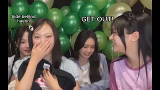 MINJI IS MORE AND MORE CHAOTIC AT HAERIN BIRTHDAY LIVE