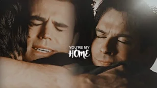 stefan & damon || you're my home.