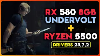 RX 580 8GB Undervolt + Ryzen 5 5500 in New Games