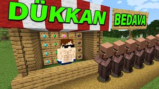 minecraft'ta bedava dükkan açtım..