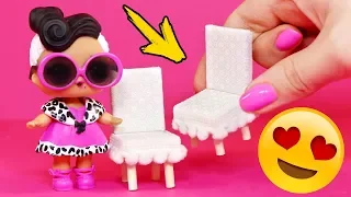 Chair for dolls  DIY ! LOL Dolls Surprise!  Doll house! AnnaOriona