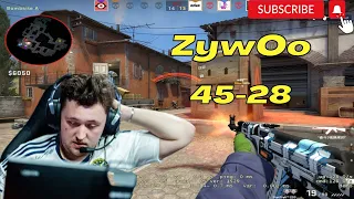 ZywOo (45-28) inferno POV @ Faceit ranked 2022.11.14 - CSGO POV