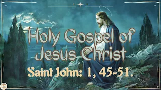 Holy Gospel of Jesus Christ according to Saint John: 1, 45 - 51. #viral #god #video #gospel #daily