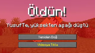 Minecraft'ta Alınabilecek Tüm ÖLÜM MESAJLARINI Kazandım...