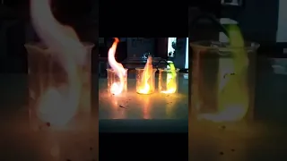 🤩🤩 tuzlarni yonishi #kimyo #chemistry #uzbekkino #experiment #qiziqarlivideo  #химия #school