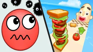 HIDE BALL vs SANDWICH RUNNER - New Levels Max UPDATE Satisfying Double Gameplay APK