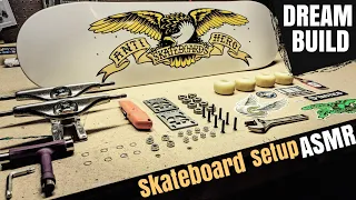 Skateboard Assembly & setup ASMR -- no talking -- wrist mounted mic