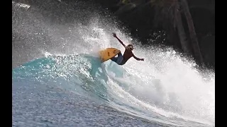 Mentawai offseason, 12 year old @alldaydylan at Burgerworld.