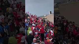 Eagles fan throws Buccaneers fan down the steps and Fight breaks out at Tampa Bay stadium #NFL