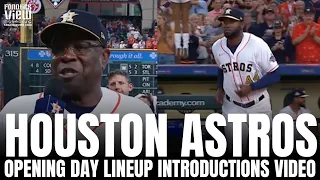 Houston Astros Full Opening Day Introduction, World Series Video & Starting Lineups for 2023 Season