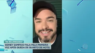 Sidney Sampaio fala pela primeira vez depois de cair do quinto andar de hotel no Rio