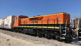 Weird Remote Control Locomotives Switching Railroad Yard, Amtrak Fly Over, Galesburg Illinois Trains