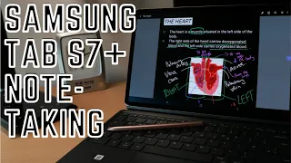 Samsung Galaxy Tab S7+ NOTE TAKING REVIEW | Samsung Notes vs OneNote