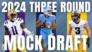 3 ROUND 2024 NFL Mock Draft WITH TRADES | 2024 NFL Mock Draft